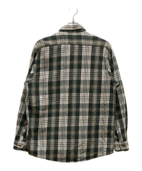 DAKOTA（ダコタ）DAKOTA (ダコタ) 90Sヘビーチェックネルシャツ ホワイト×グリーン サイズ:SIZE TALL MAN Lの古着・服飾アイテム