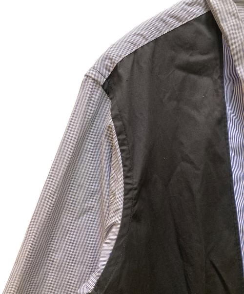 s'yte（サイト）s'yte (サイト) クレイジーストライプ ボウカラー ロングシャツ ブルー サイズ:３の古着・服飾アイテム