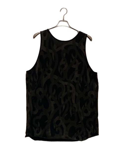 NUMBER (N)INE（ナンバーナイン）NUMBER (N)INE (ナンバーナイン) ハートトライバルカモ タンクトップ ブラック サイズ:4の古着・服飾アイテム