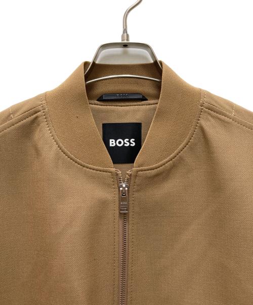 BOSS（ボス）BOSS (ボス) TECH WOOL ボンバージャケット ブラウン サイズ:50の古着・服飾アイテム