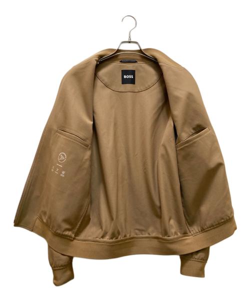 BOSS（ボス）BOSS (ボス) TECH WOOL ボンバージャケット ブラウン サイズ:50の古着・服飾アイテム