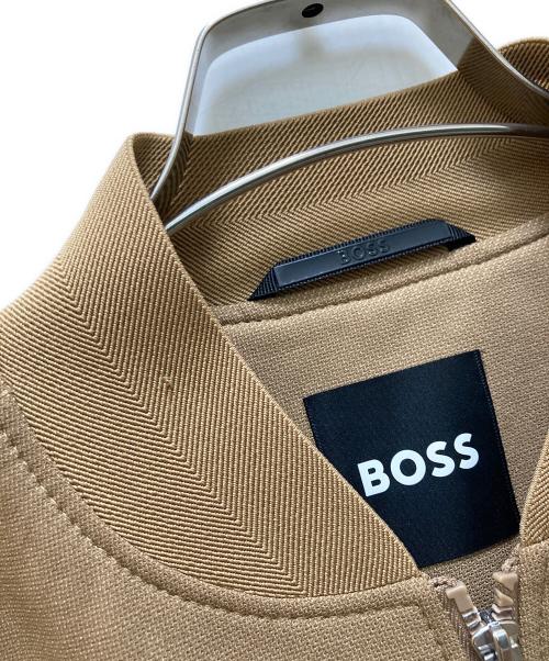 BOSS（ボス）BOSS (ボス) TECH WOOL ボンバージャケット ブラウン サイズ:50の古着・服飾アイテム