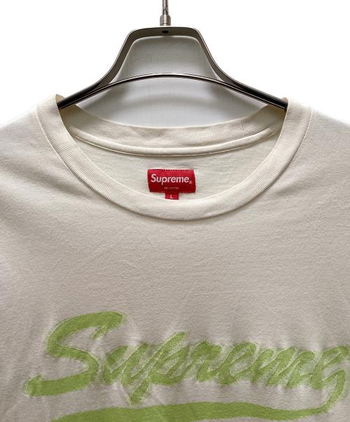 SUPREME（シュプリーム）Supreme (シュプリーム) INTARSIA SCRIPT S/S TOP ホワイト サイズ:Lの古着・服飾アイテム