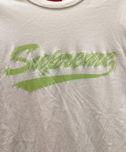 SUPREME（シュプリーム）Supreme (シュプリーム) INTARSIA SCRIPT S/S TOP ホワイト サイズ:Lの古着・服飾アイテム