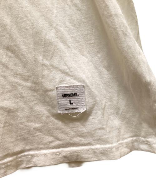 SUPREME（シュプリーム）Supreme (シュプリーム) INTARSIA SCRIPT S/S TOP ホワイト サイズ:Lの古着・服飾アイテム