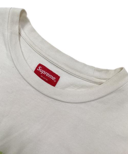 SUPREME（シュプリーム）Supreme (シュプリーム) INTARSIA SCRIPT S/S TOP ホワイト サイズ:Lの古着・服飾アイテム