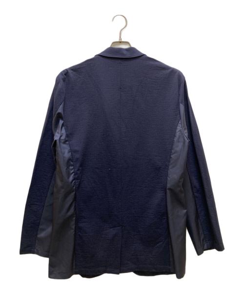 CITERA（シテラ）CITERA (シテラ) 素材切替シアサッカーテーラードジャケット ネイビー サイズ:Lの古着・服飾アイテム