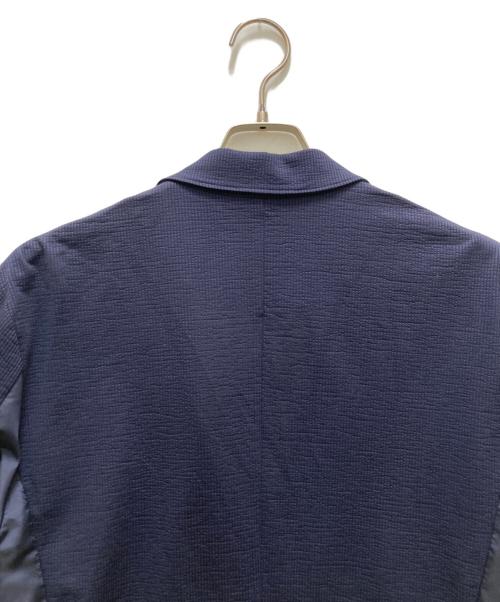 CITERA（シテラ）CITERA (シテラ) 素材切替シアサッカーテーラードジャケット ネイビー サイズ:Lの古着・服飾アイテム