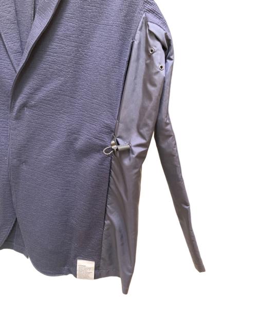 CITERA（シテラ）CITERA (シテラ) 素材切替シアサッカーテーラードジャケット ネイビー サイズ:Lの古着・服飾アイテム