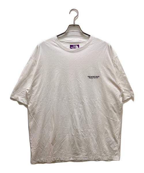 THE NORTHFACE PURPLELABEL（ザ・ノースフェイス パープルレーベル）THE NORTHFACE PURPLELABEL (ザ・ノースフェイス パープルレーベル) ガーメントダイドフィールドTシャツ ホワイト サイズ:Lの古着・服飾アイテム