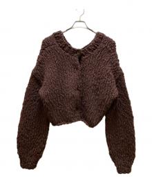 ETRE TOKYO（エトレトウキョウ）の古着「2wayハンドニットカーディガン」｜ブラウン