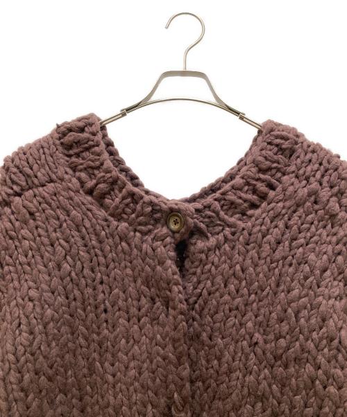 ETRE TOKYO（エトレトウキョウ）ETRE TOKYO (エトレトウキョウ) 2wayハンドニットカーディガン ブラウン サイズ:freeの古着・服飾アイテム