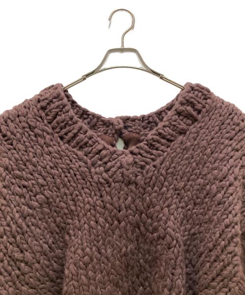 ETRE TOKYO（エトレトウキョウ）ETRE TOKYO (エトレトウキョウ) 2wayハンドニットカーディガン ブラウン サイズ:freeの古着・服飾アイテム