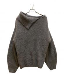 ETRE TOKYO（エトレトウキョウ）の古着「2WAYルーズネックニットプルオーバー」｜グレー