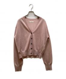 anuke（アンヌーク）の古着「Highgauge Sheer Cardigan」｜ピンク