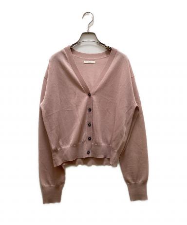 中古・古着通販】anuke (アンヌーク) Highgauge Sheer Cardigan ピンク