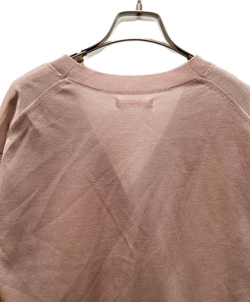 anuke（アンヌーク）anuke (アンヌーク) Highgauge Sheer Cardigan ピンク サイズ:FREEの古着・服飾アイテム
