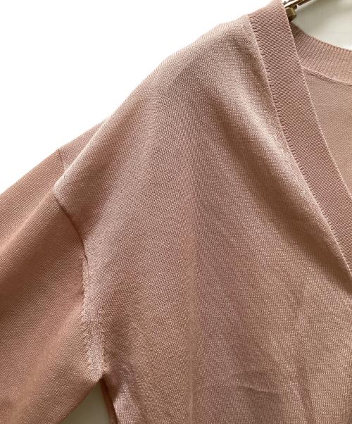 anuke（アンヌーク）anuke (アンヌーク) Highgauge Sheer Cardigan ピンク サイズ:FREEの古着・服飾アイテム