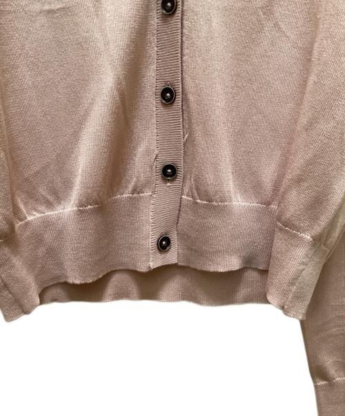 anuke（アンヌーク）anuke (アンヌーク) Highgauge Sheer Cardigan ピンク サイズ:FREEの古着・服飾アイテム
