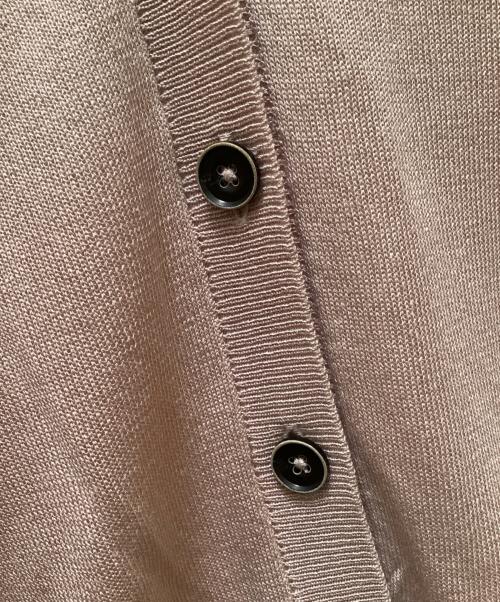 anuke（アンヌーク）anuke (アンヌーク) Highgauge Sheer Cardigan ピンク サイズ:FREEの古着・服飾アイテム