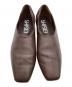 中古・古着 SHISEI (シセイ) TIGHT SQUARE SLIPON ブラウン サイズ:23.5：9000円