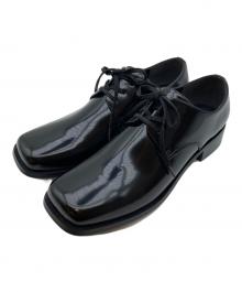 RIM.ARK（リムアーク）の古着「Square toe blucher shoes」｜ブラック