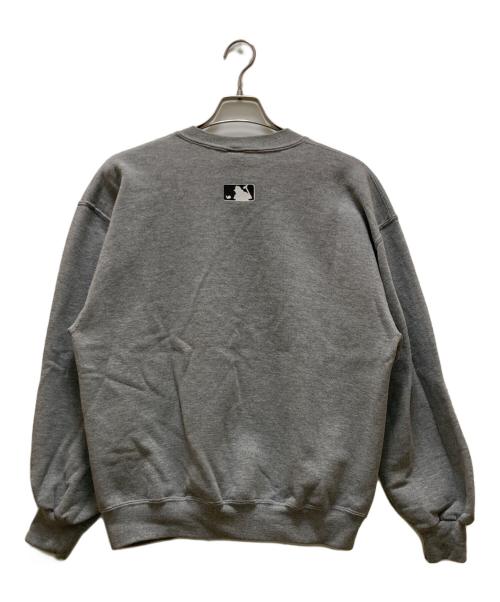 RUSSELL ATHLETIC（ラッセルアスレチック）RUSSELL ATHLETIC (ラッセルアスレチック) ガゼット付きプリントスウエット グレー サイズ:Lの古着・服飾アイテム
