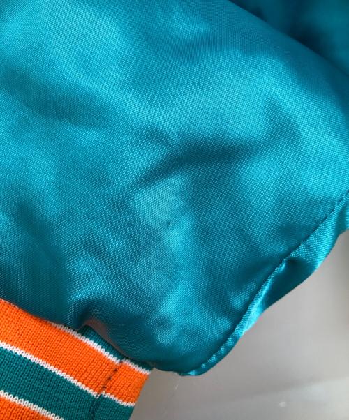 Swing ster（スウィングスター）Swing ster (スウィングスター) ワッペン付スタジャン グリーン サイズ:Lの古着・服飾アイテム