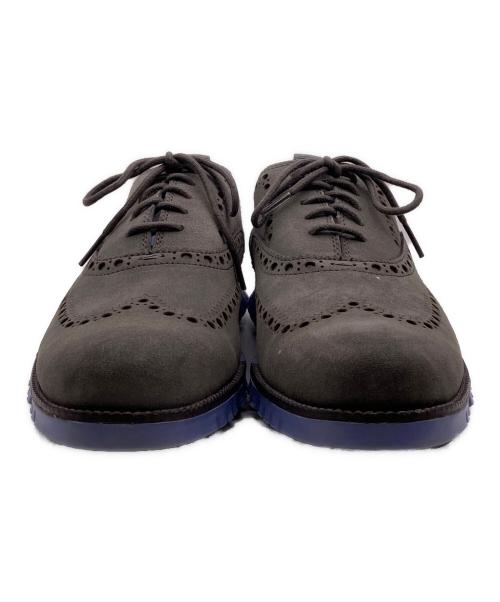 COLE HAAN（コールハーン）COLE HAAN (コールハーン) ゼログランド ウィングチップパンチングスウェードシューズ グレー サイズ:9 1/2Mの古着・服飾アイテム