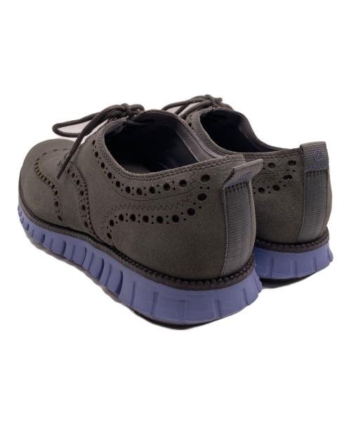 COLE HAAN（コールハーン）COLE HAAN (コールハーン) ゼログランド ウィングチップパンチングスウェードシューズ グレー サイズ:9 1/2Mの古着・服飾アイテム