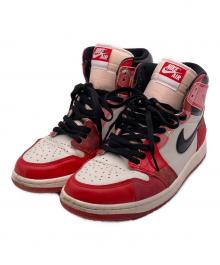 NIKE×SPIDER-MAN（ナイキ×スパイダーマン）の古着「エアジョーダン1 レトロ ハイ OG SP "スパイダーマン・アクロス・ザ・スパイダーバース/ユニバーシティレッド"」｜ホワイト×レッド