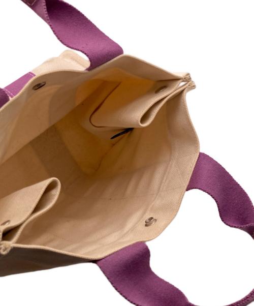 HERMES（エルメス）HERMES (エルメス) ボラボラトートPM ベージュ×パープルの古着・服飾アイテム
