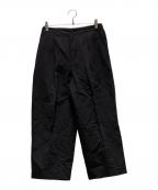 MARGARET HOWELLマーガレットハウエル）の古着「PLAIN WEAVE COTTON LINEN」｜ブラック