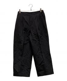 MARGARET HOWELL（マーガレットハウエル）の古着「PLAIN WEAVE COTTON LINEN」｜ブラック