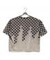 glamb (グラム) モノグラムコラプスTシャツ ブラック×ホワイト サイズ:M：5000円