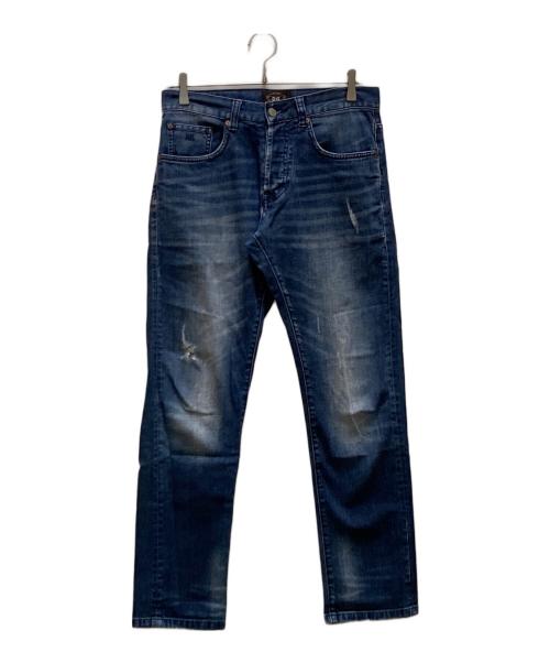 RRL（ダブルアールエル）RRL (ダブルアールエル) スリムフィットセルビッジデニムパンツ インディゴ サイズ:29の古着・服飾アイテム