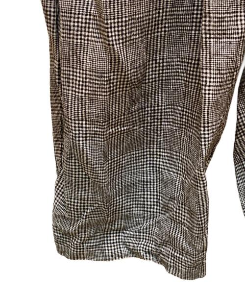nest Robe（ネストローブ）nest Robe (ネストローブ) グレンチェックリネンサロペット ブラック×ホワイト サイズ:FREEの古着・服飾アイテム