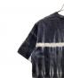 中古・古着 Needles (ニードルズ) STUDIOUS (ステュディオス) 別注Tie Dye タイダイ柄 Tシャツ ブラック サイズ:Ⅼ：7000円
