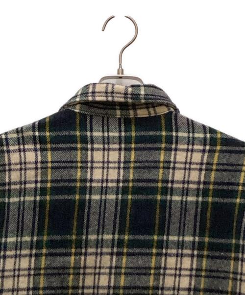 L.L.Bean（エルエルビーン）L.L.Bean (エルエルビーン) ヴィンテージプルオーバーウールチェックシャツ グリーン サイズ:XLの古着・服飾アイテム