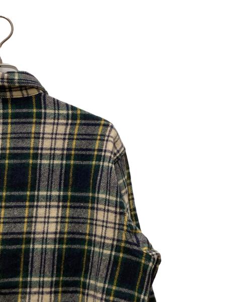 L.L.Bean（エルエルビーン）L.L.Bean (エルエルビーン) ヴィンテージプルオーバーウールチェックシャツ グリーン サイズ:XLの古着・服飾アイテム