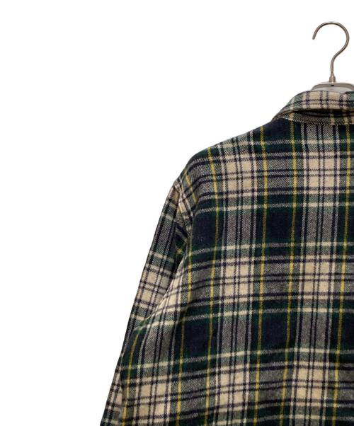 L.L.Bean（エルエルビーン）L.L.Bean (エルエルビーン) ヴィンテージプルオーバーウールチェックシャツ グリーン サイズ:XLの古着・服飾アイテム