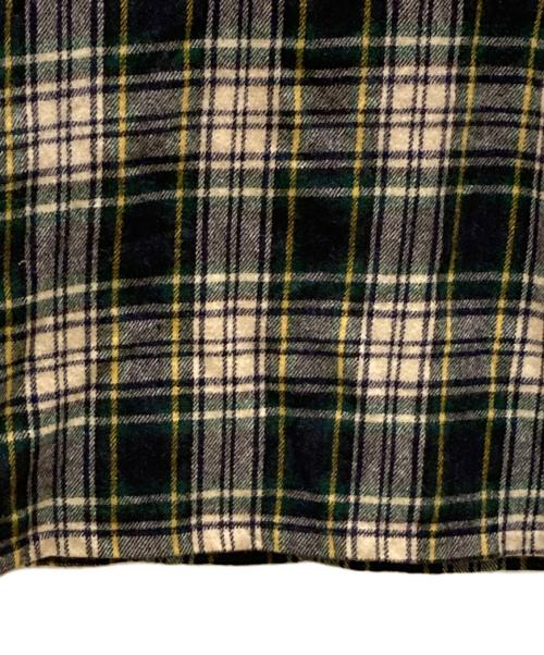 L.L.Bean（エルエルビーン）L.L.Bean (エルエルビーン) ヴィンテージプルオーバーウールチェックシャツ グリーン サイズ:XLの古着・服飾アイテム