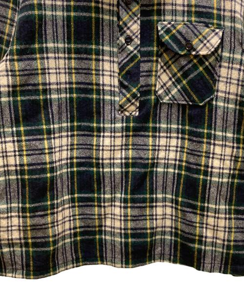 L.L.Bean（エルエルビーン）L.L.Bean (エルエルビーン) ヴィンテージプルオーバーウールチェックシャツ グリーン サイズ:XLの古着・服飾アイテム