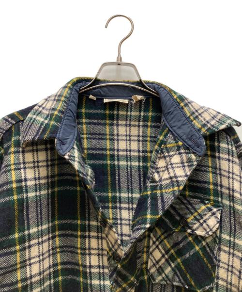 L.L.Bean（エルエルビーン）L.L.Bean (エルエルビーン) ヴィンテージプルオーバーウールチェックシャツ グリーン サイズ:XLの古着・服飾アイテム