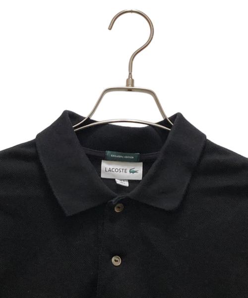 LACOSTE（ラコステ）LACOSTE (ラコステ) 鹿の子ポロシャツ ブラック サイズ:Lの古着・服飾アイテム
