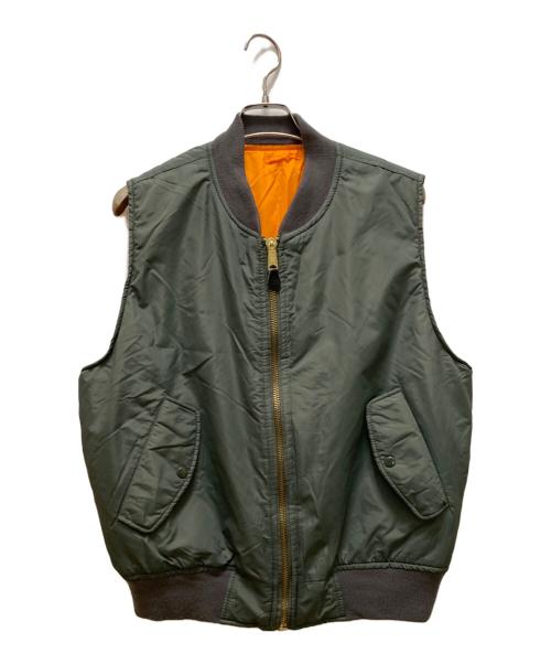 ROTHCO（ロスコ）ROTHCO (ロスコ) MA-1ベストジャケット オリーブ サイズ:Mの古着・服飾アイテム