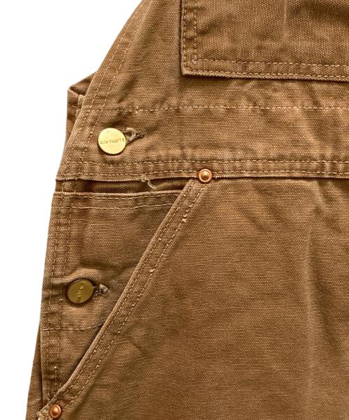 CarHartt（カーハート）CarHartt (カーハート) ダブルニーダックオーバーオール ブラウン サイズ:Mの古着・服飾アイテム