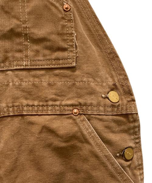 CarHartt（カーハート）CarHartt (カーハート) ダブルニーダックオーバーオール ブラウン サイズ:Mの古着・服飾アイテム