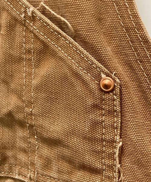 CarHartt（カーハート）CarHartt (カーハート) ダブルニーダックオーバーオール ブラウン サイズ:Mの古着・服飾アイテム