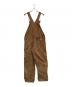 CarHartt (カーハート) ダブルニーダックオーバーオール ブラウン サイズ:M：13000円